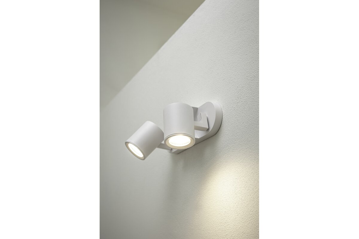 Стельовий світильник BLINK, AC220-240V, 50/60 Hz, GU10, max. 20W*2, IP20, подвійний, білий