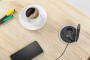 Меблева розетка CHARGER, Ø100 мм, 1хSHUKO, 2xUSB-A 2A, кабель 1.5 м, сірий