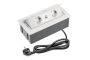 Меблева розетка SOFT, 2хSHUKO, USB A+С, кабель 1.5 м, білий