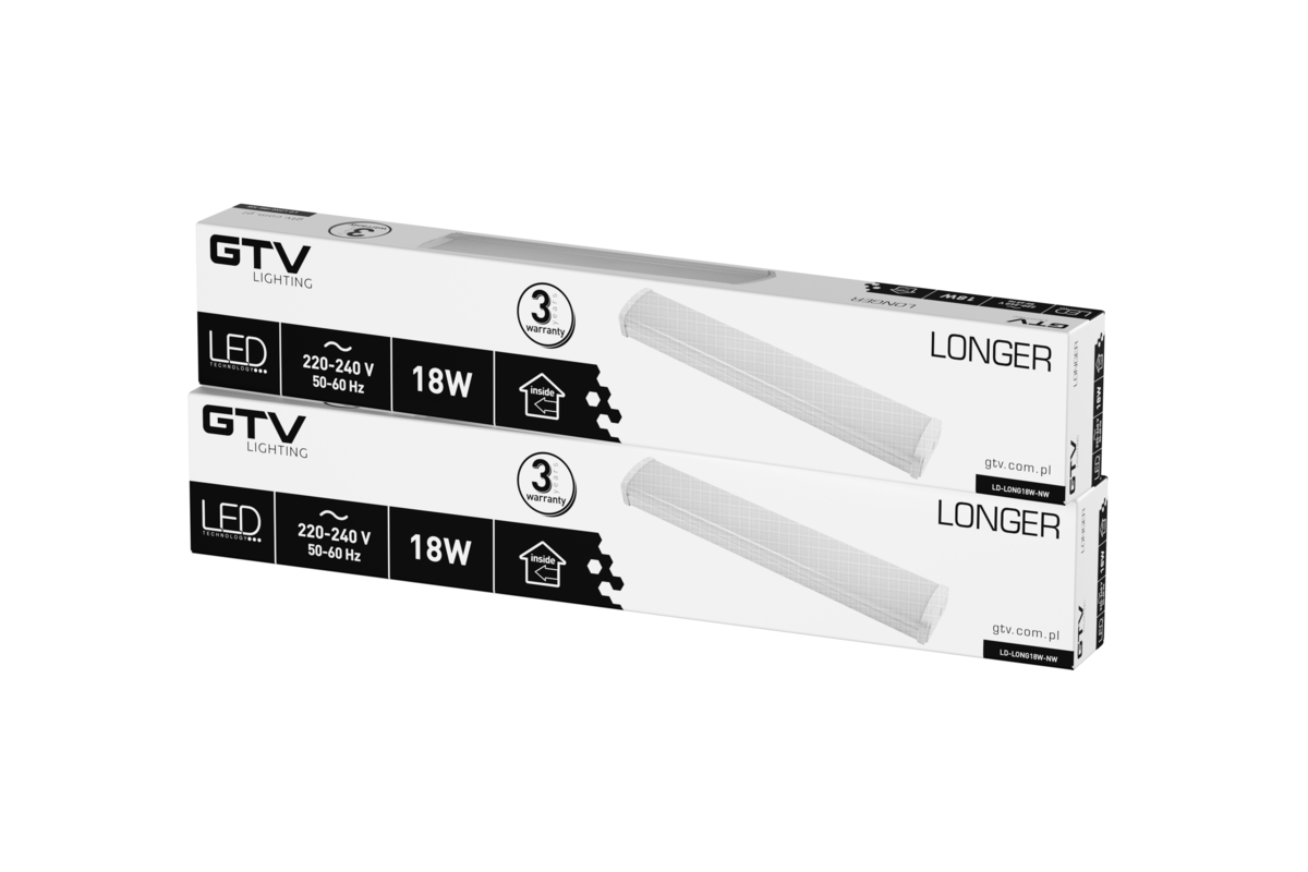 Світильник світлодіодний LONGER, LED, 18 Вт, 2160 лм, 4000K, AC220-240V, IP40, 60 см