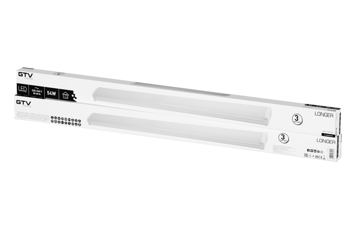 Світильник світлодіодний LONGER, LED, 54 Вт, 6480 лм, 4000K, AC220-240V, IP40, 150 см