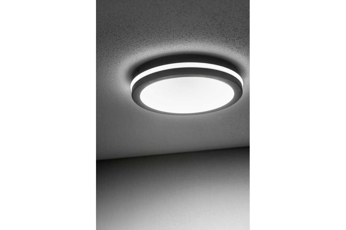 Стельовий світильник MARS LED 9в1, 24/18/12Вт, 100 лм/Вт, CCT, AC220-240V, IP65, чорний