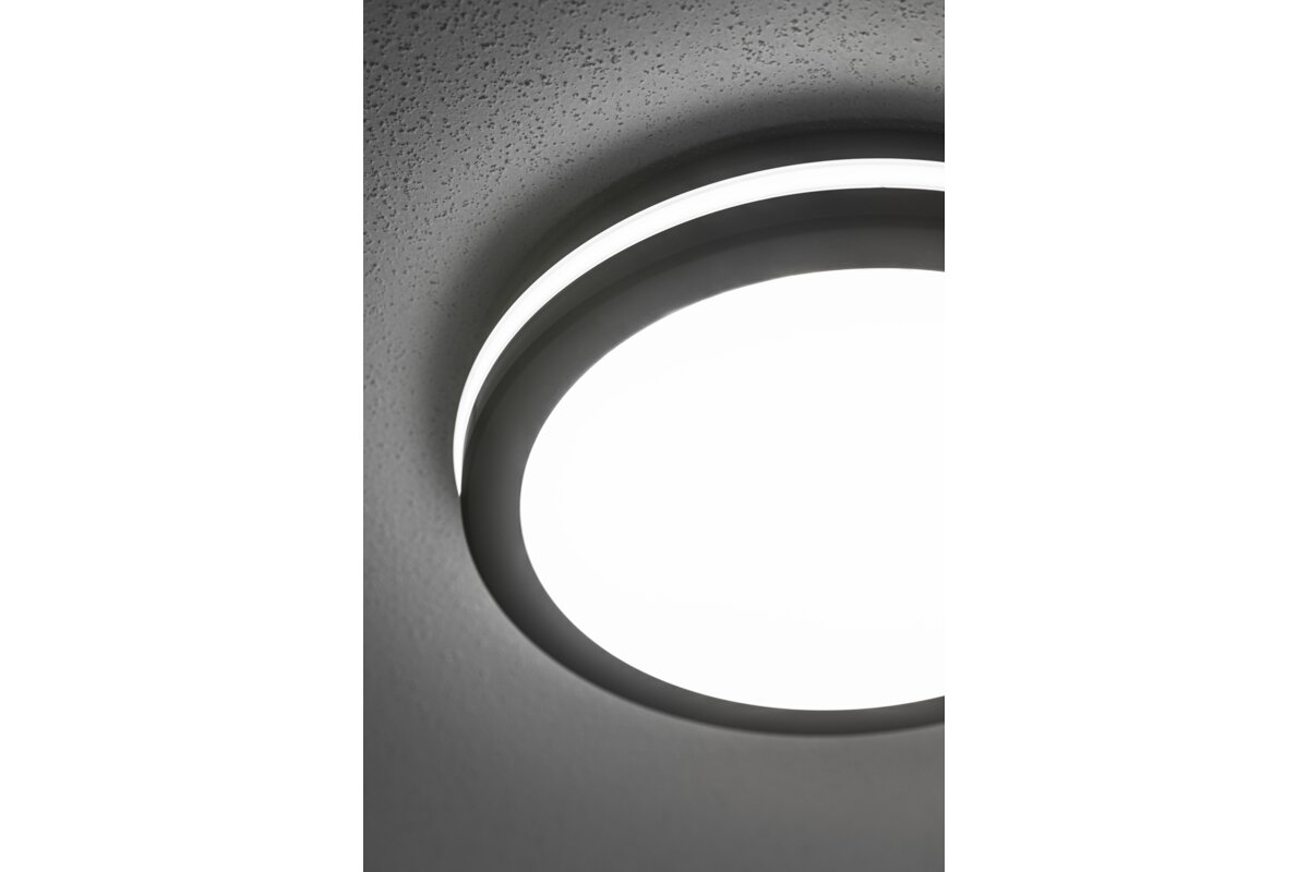 Стельовий світильник MARS LED 9в1, 24/18/12Вт, 100 лм/Вт, CCT, AC220-240V, IP65, чорний