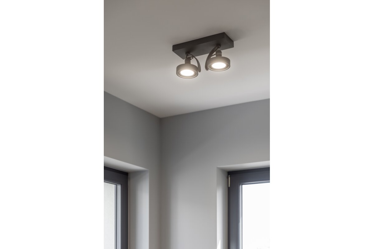 Стельовий світильник Wally,4304,AC220-240V, 50/60 Hz, IP 20 ,2*Gu10,ES111,подвійний, графіт