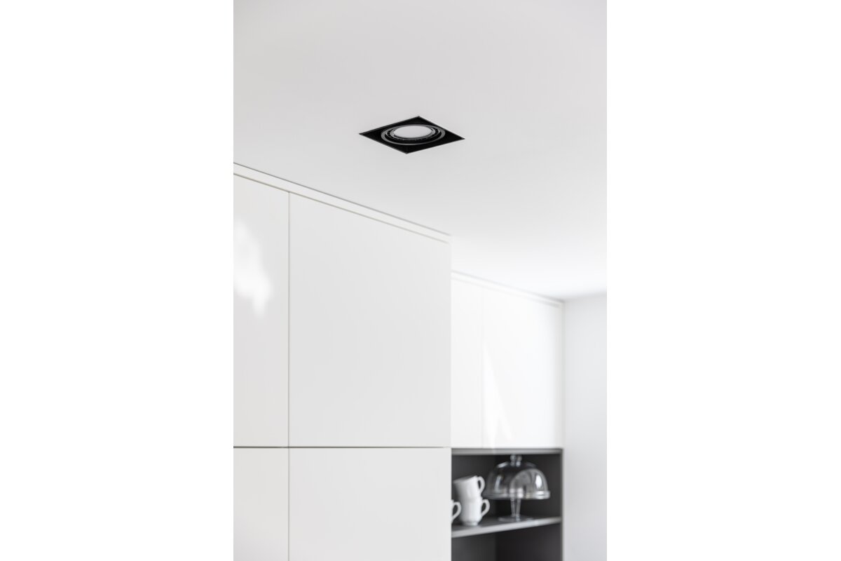 Стельовий світильник Milo,4731,AC220-240V, 50/60 Hz, 1* GU10, ES111,IP 20,вбудований, безрамковий,Чорний