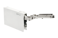 Підйомник GTV HORIZON, висота передньої частини 300-650 мм, передня вага 2,8-7 кг, зусилля 1100-2250. Колір торцевої кришки: білий