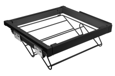 Полиця для взуття GTV ELITE 860-918мм, дріт, з дотягом, чорна
