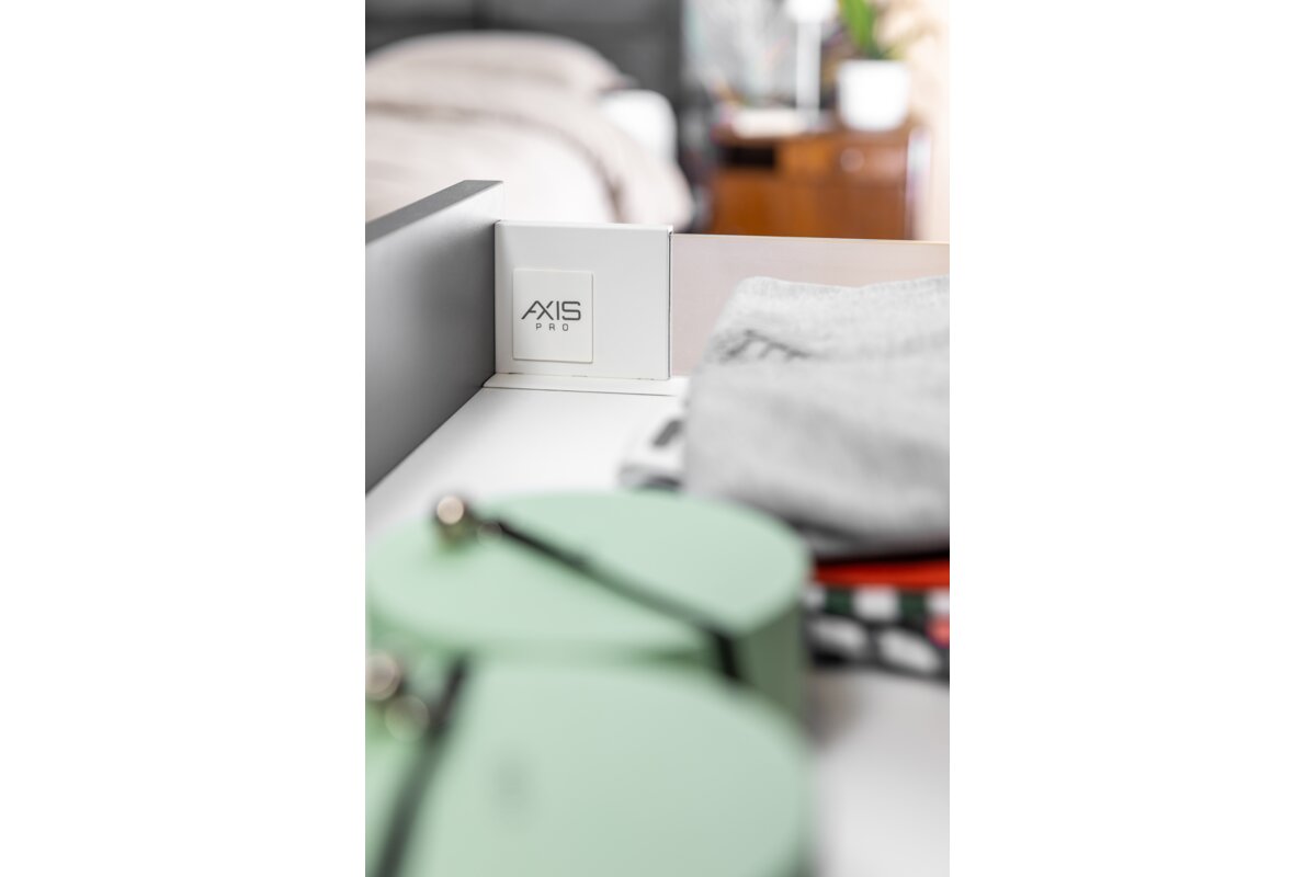 Шухляда GTV AXIS PRO H=84, L=450, з плавним закриттям, зі скляними боковинами, білий