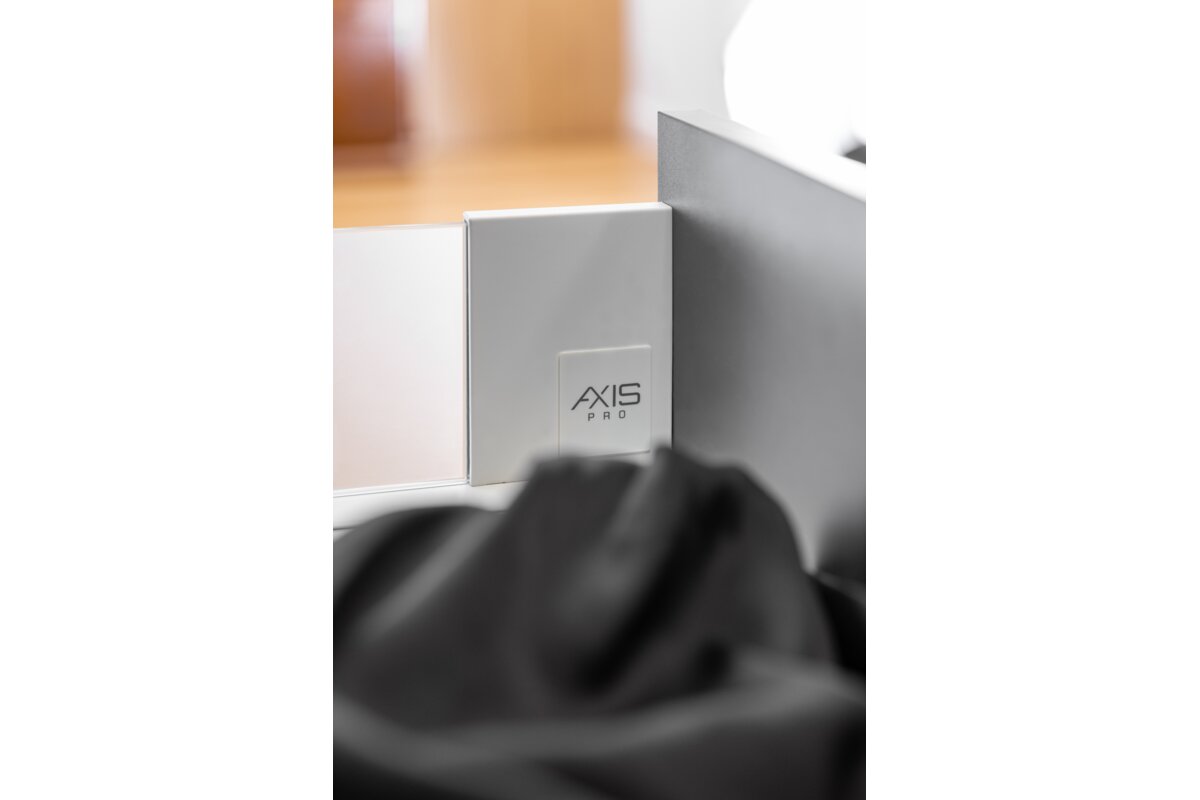 Шухляда GTV AXIS PRO H=84, L=450, з плавним закриттям, зі скляними боковинами, білий