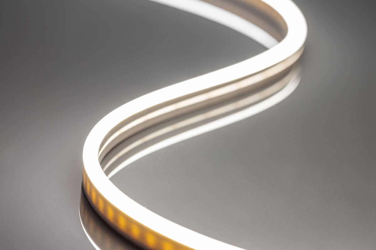 Світлодіодна стрічка NEON FLEX, DC24В, 100LED/м, 12 Вт/м, 200 лм/м, 6500К, IP65, рулон 5 м