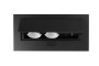 Меблева розетка, 2хSHUKO, USB A+C, без кабелю, чорний