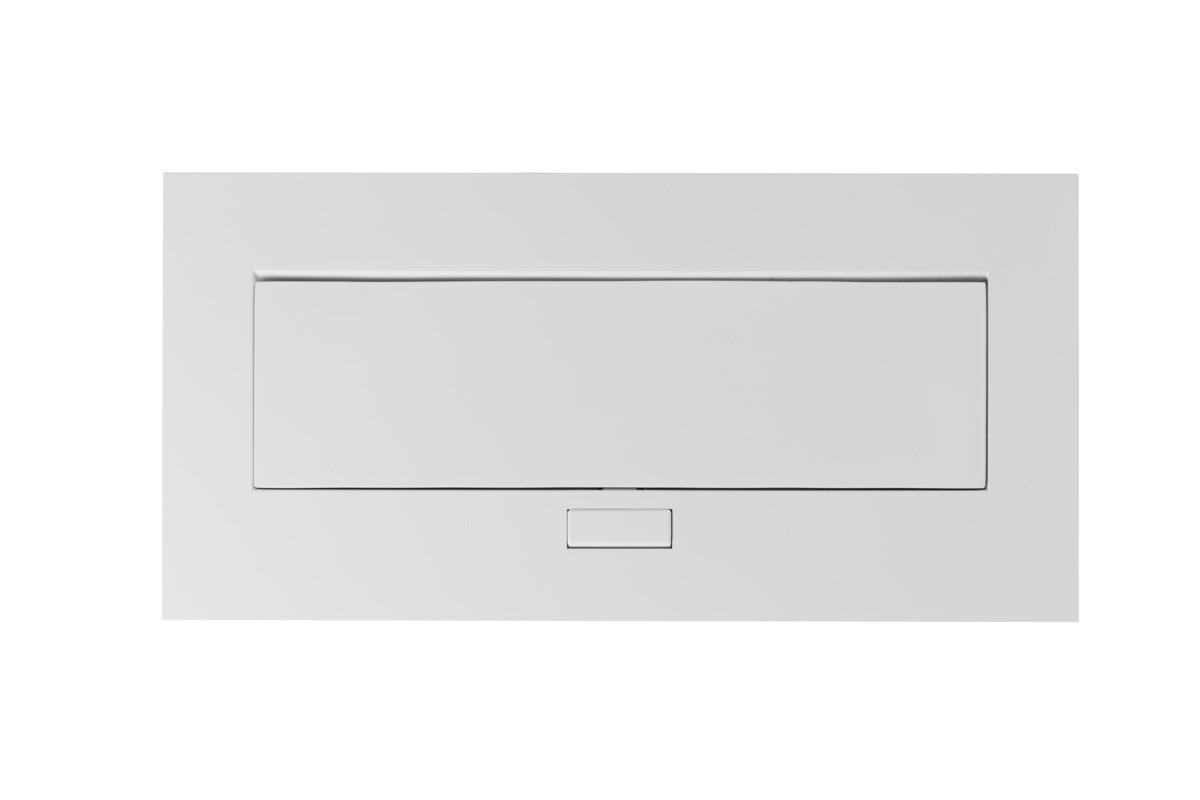 Меблева розетка 2x розетка із заземленням, USB A+C, кабель живлення з вилкою, біла
