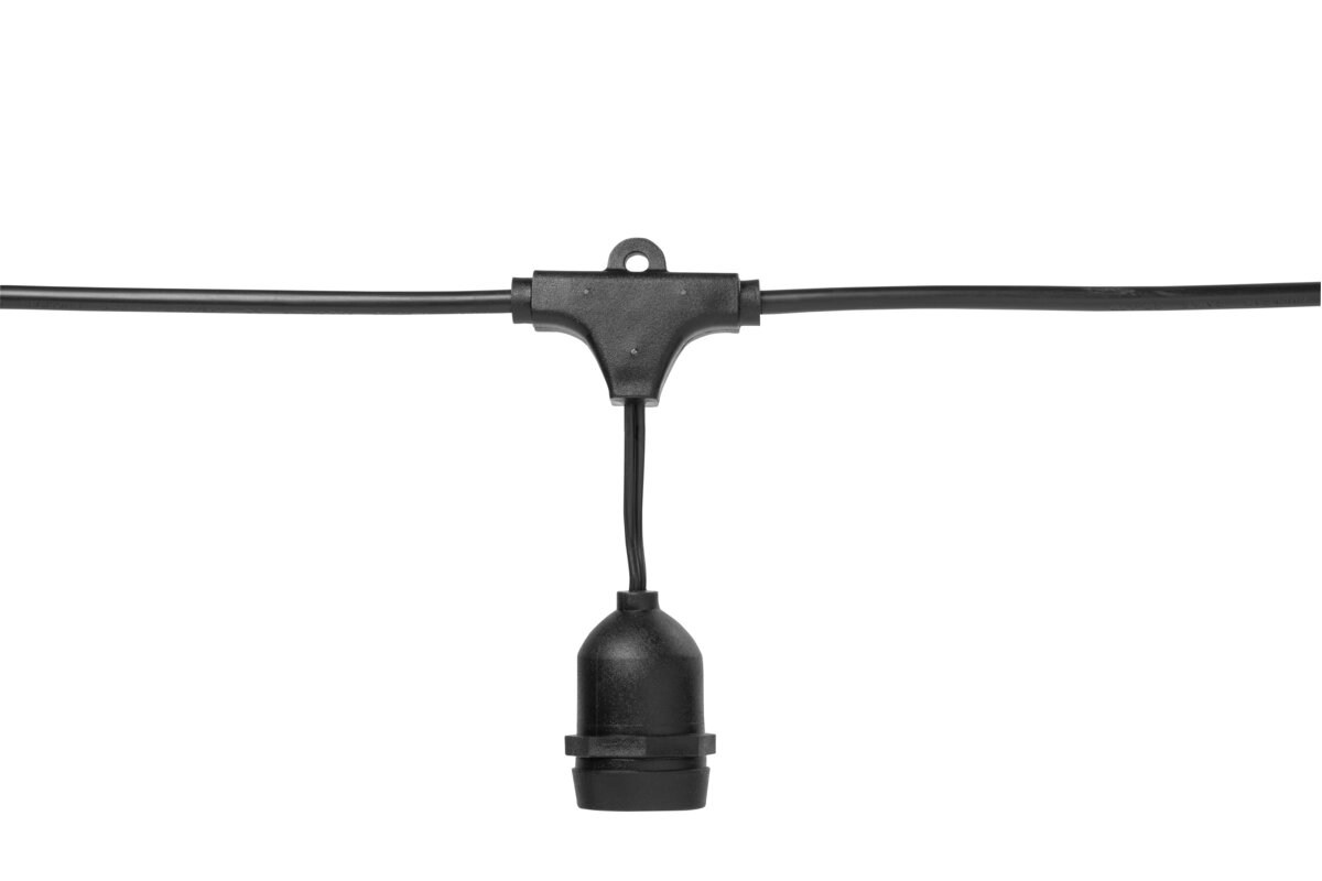 Гірлянда садова, 10xE27, 2×0,75 мм, 10 м