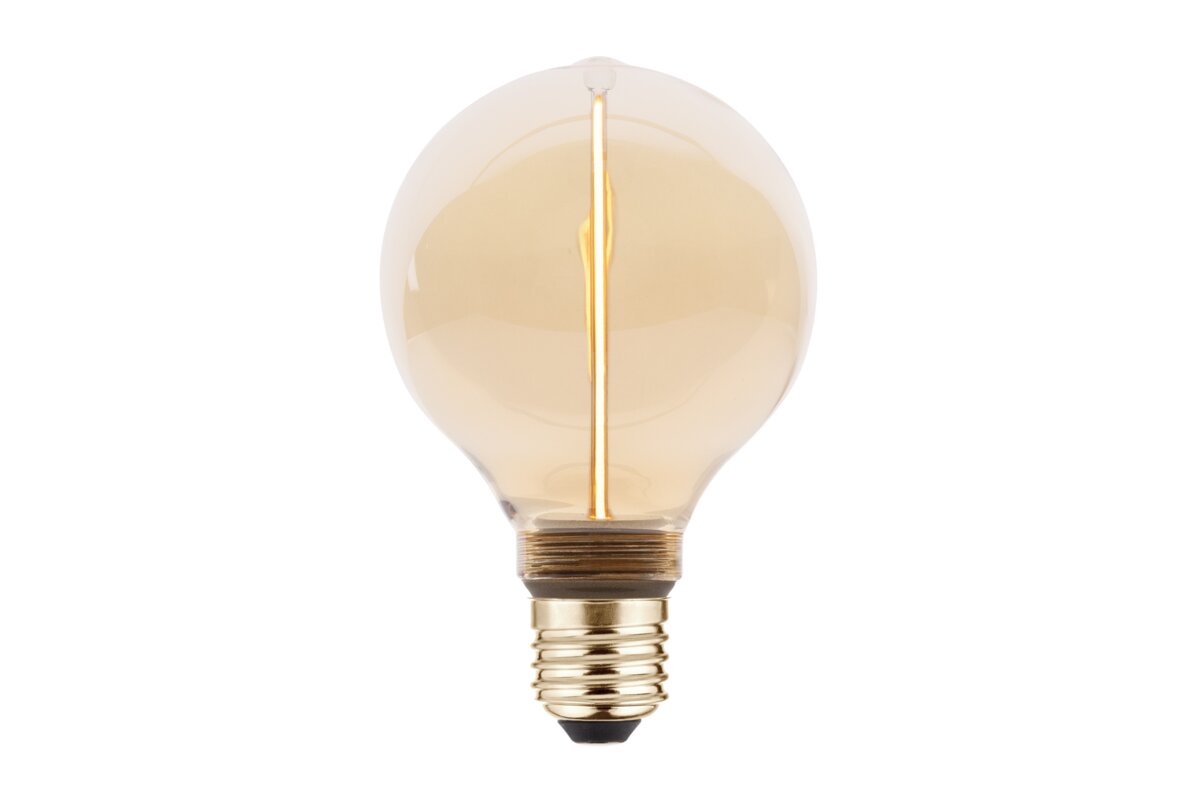 Лампа світлодіодна SLIM, E27, G95, 2 Вт, 100 лм, 1800K, AC220-240В, 320°, FILAMENT