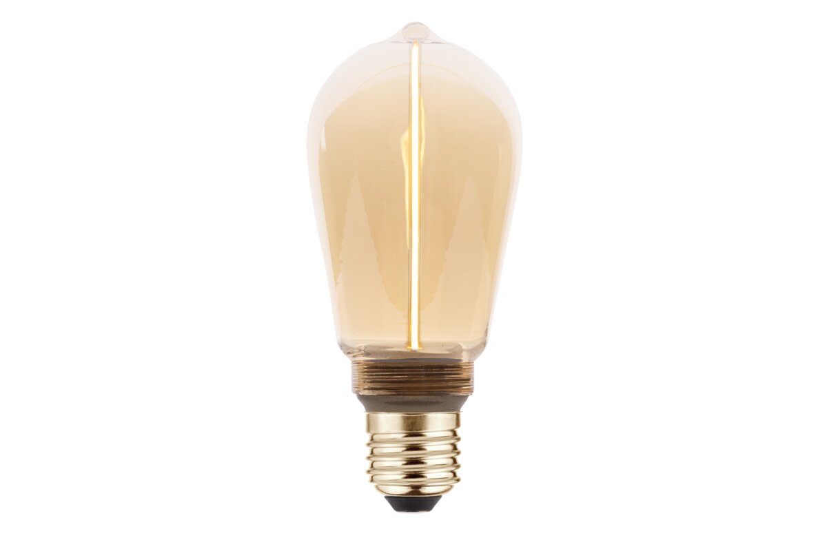 Лампа світлодіодна SLIM, E27, ST64, 2 Вт, 100 лм, 1800K, AC220-240В, 320°, FILAMENT
