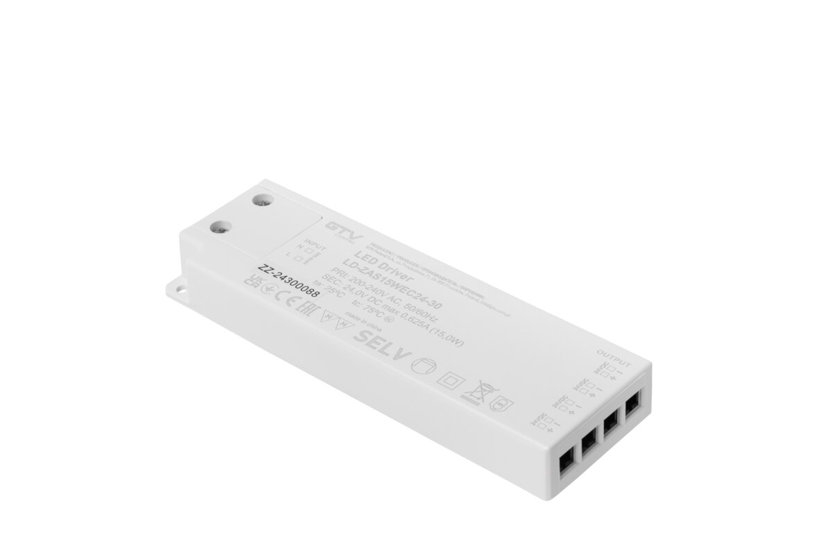 Блок живлення EASY CLICK, DC24В, 15 Вт, вхід AC220-240В, IP20