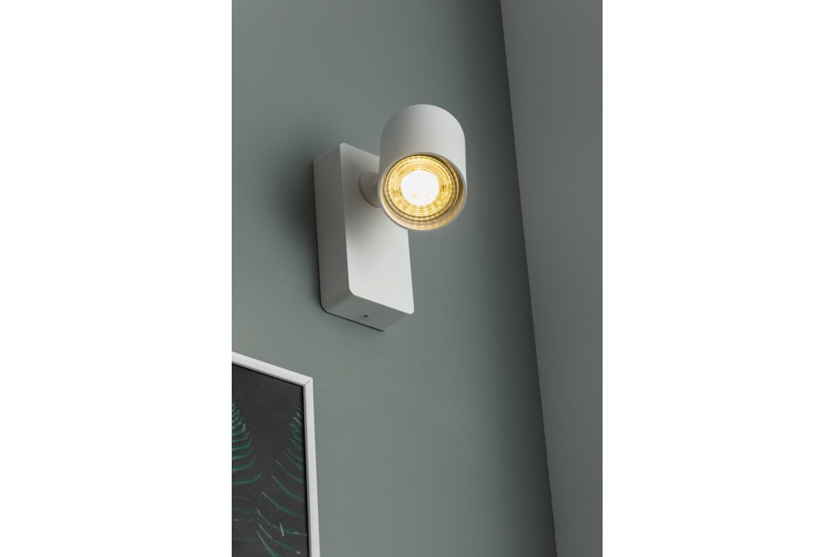 Світильник настінний SANTO, алюміній, IP20, max. 20W, одинарний, круг, білий
