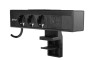 Меблева розетка NICO, 3 x Schuko розетка, USB A+C, кабель 1,5 м, чорний з кріпленнямпленням