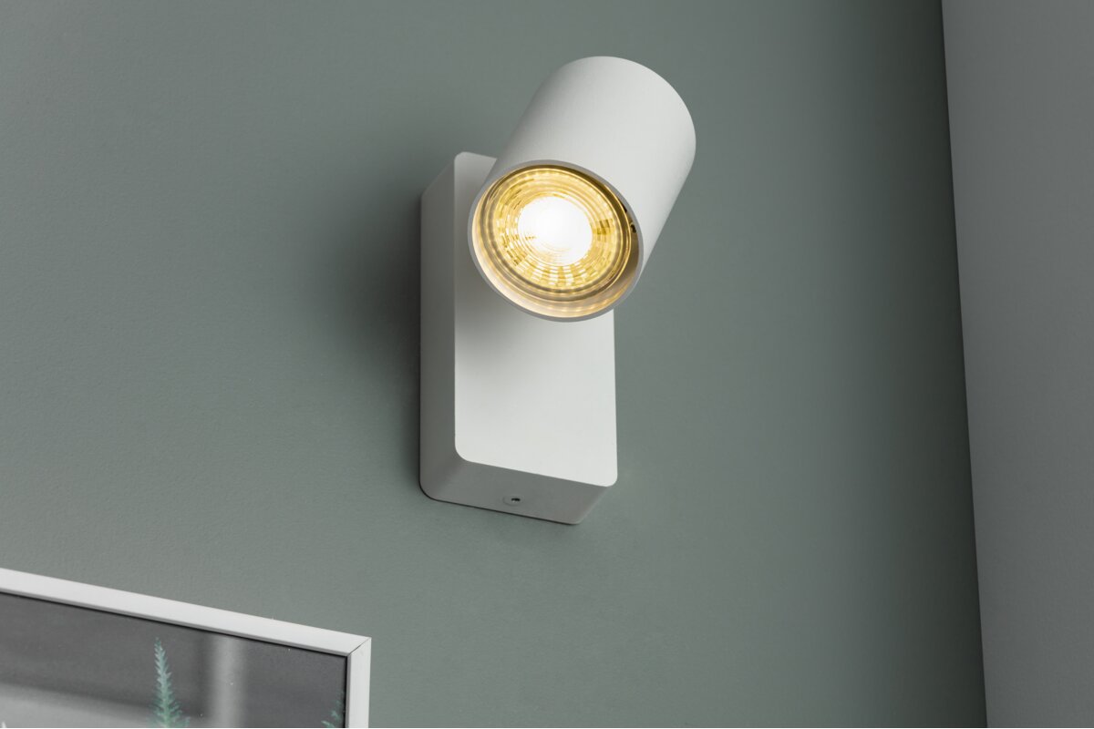 Світильник настінний SANTO, алюміній, IP20, max. 20W, одинарний, круг, білий
