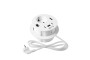 Меблева розетка RONDO, 1хSHUKO, 1xUSB-A, 2xUSB-C, HDMI, RJ45 кабель 1.5 м, білий