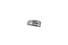Освітлюючий затиск для скляної полиці dc12V, 2 smd led, теплий білий, хромований