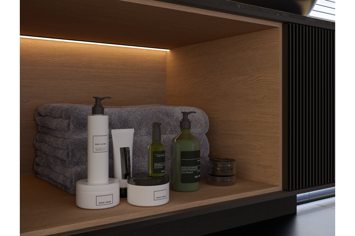 Чорна кришка для GLAX LED профілю 35м