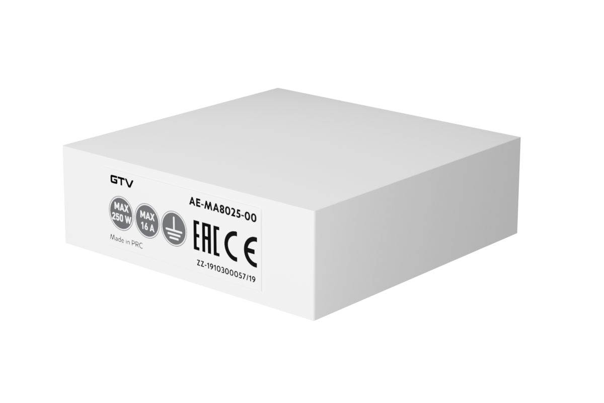 Стельова кришка для світильників з затискною колодкою і кабелем, 80x25mm, чорна