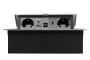 Меблева розетка MULTISOFT, 2хSHUKO, USB A+C, RJ45, HDMI кабель 1.5 м, алюміний