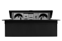 Меблева розетка MULTISOFT 2x розетка із заземленням, USB A+C, RJ45, HDMI, кабель живлення з вилкою, чорний