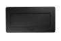 Меблева розетка MULTISOFT 2x розетка із заземленням, USB A+C, RJ45, HDMI, кабель живлення з вилкою, чорний