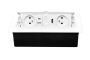 Меблева розетка MULTISOFT 2x розетка із заземленням, USB A+C, RJ45, HDMI, кабель живлення з вилкою, білий