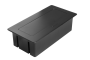 Меблева розетка MULTISOFT 2x розетка із заземленням, USB A+C, RJ45, кабель живлення з вилкою, чорний