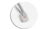 Меблева розетка MULTISOFT 2x розетка із заземленням, USB A+C, RJ45, кабель живлення з вилкою, білий