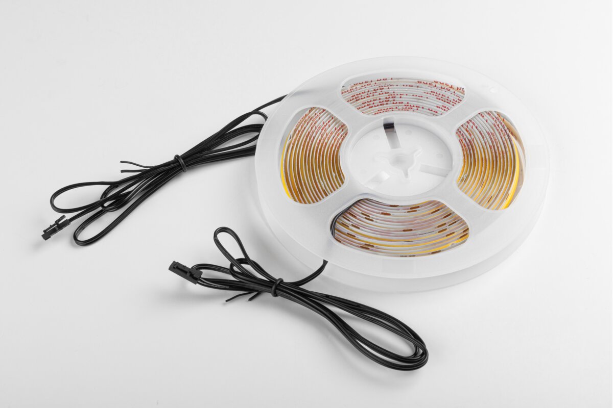 Світлодіодна стрічка COB, DC24В, 480LED/м, 10 Вт/м, 750 лм/м, 2700К, IP20, рулон 5 м