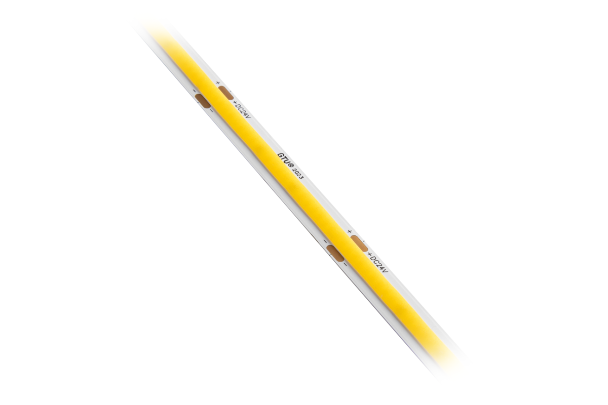 Світлодіодна стрічка COB, DC24В, 480LED/м, 10 Вт/м, 750 лм/м, 2700К, IP20, рулон 5 м