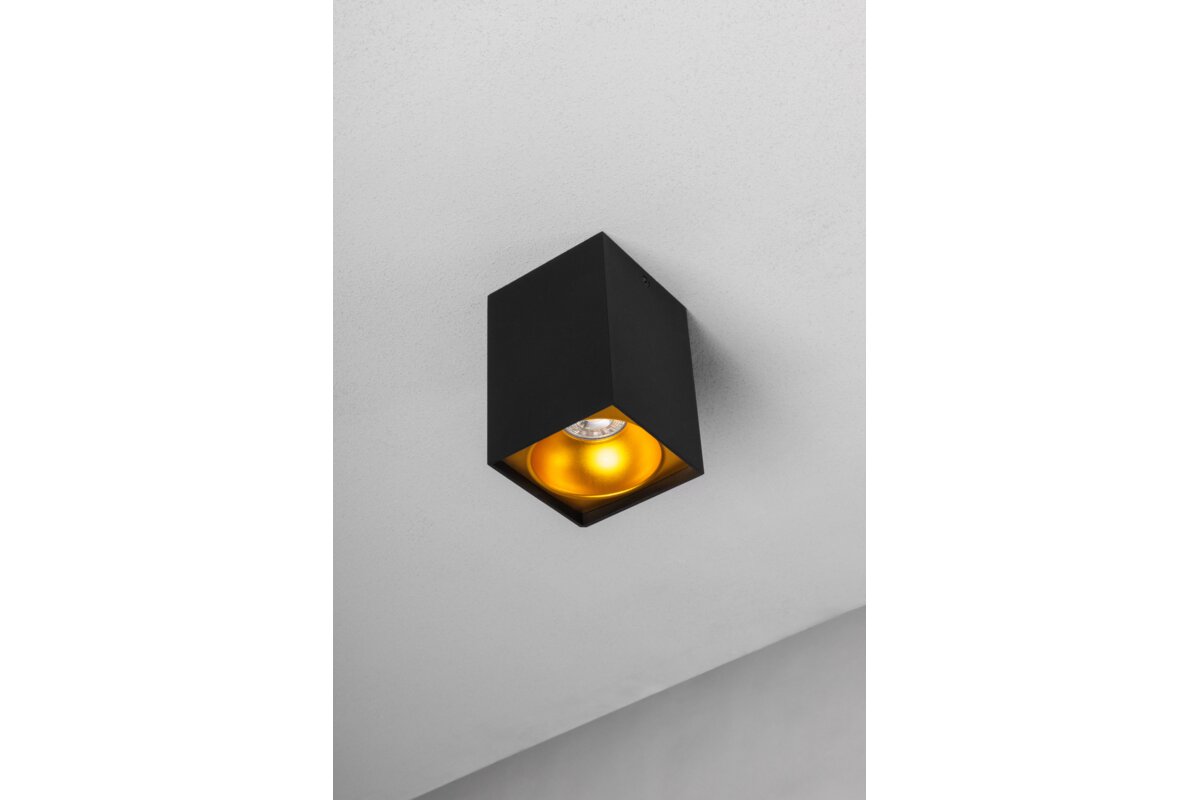 Світильник стельовий TENSA, GU10, 90x90x140 мм, IP20, чорний