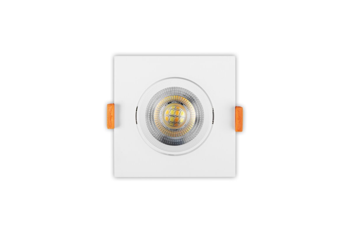 VOLARE downlight, LED, 7W, 560lm, CCT, AC220-240V, IP20, квадратний, білий