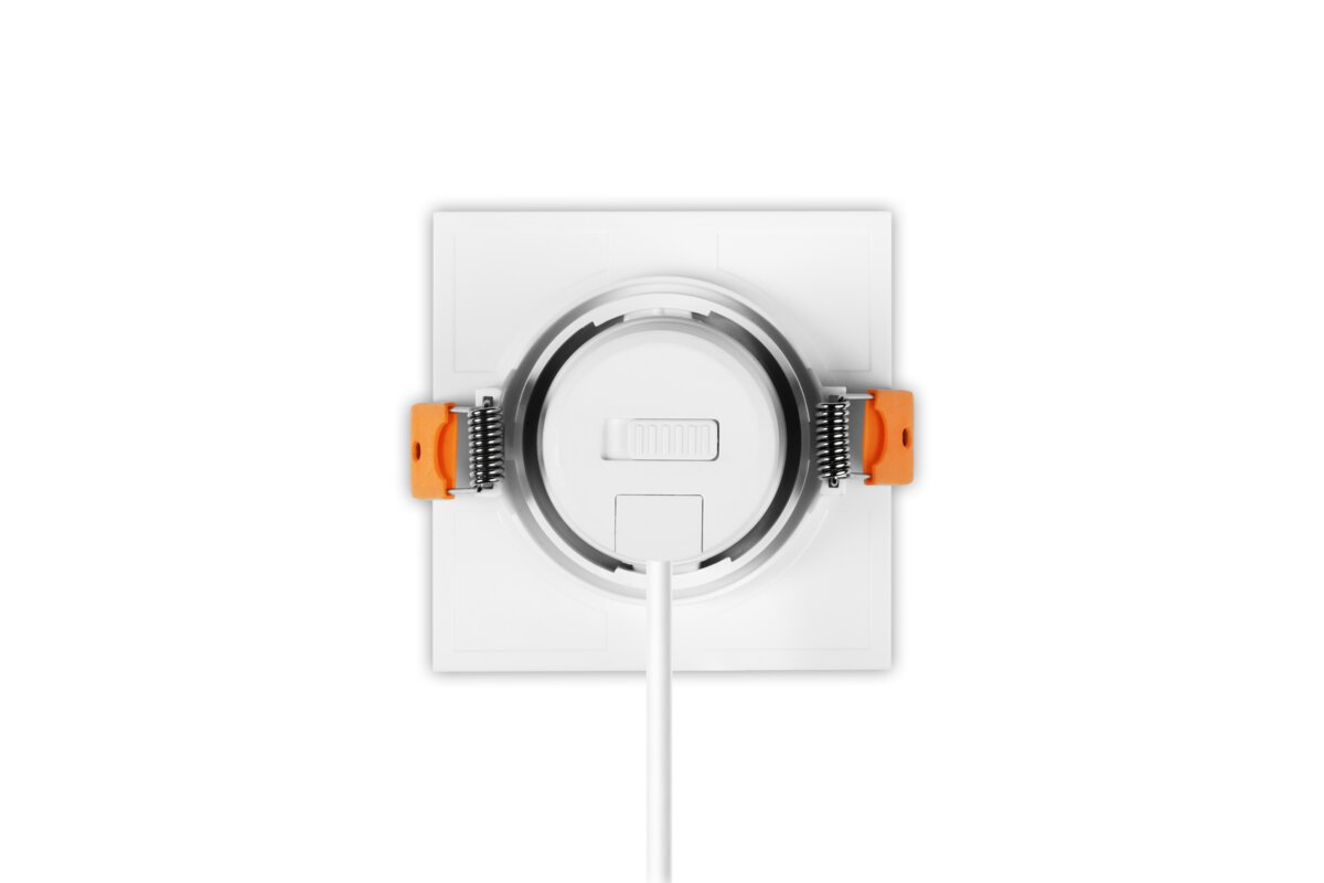 VOLARE downlight, LED, 7W, 560lm, CCT, AC220-240V, IP20, квадратний, білий