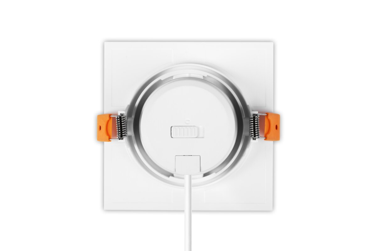 VOLARE Downlight, LED, 9W, 720lm, CCT, AC220-240V, IP20, Square, White