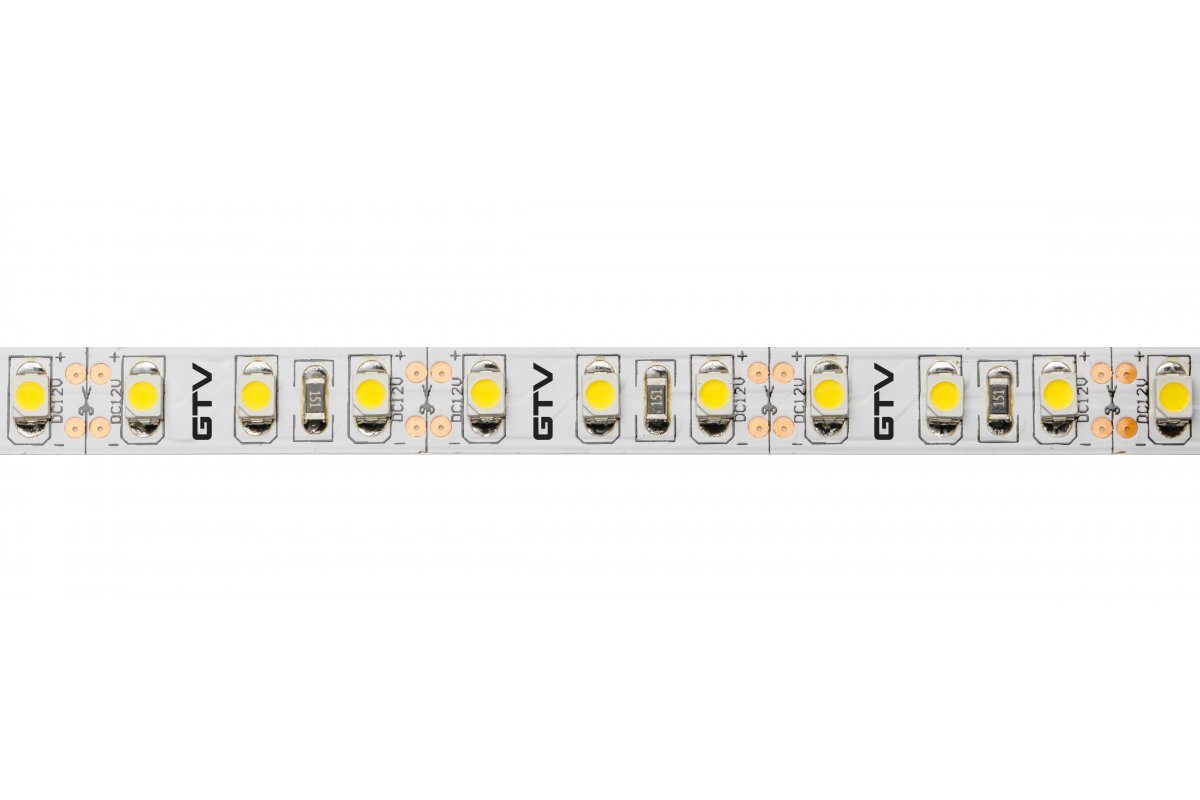 Світлодіодна стрічка 2835, DC12В, 600LED/5м, 7.3 Вт/м, 720 лм/м, 3200К, IP20, рулон 5 м