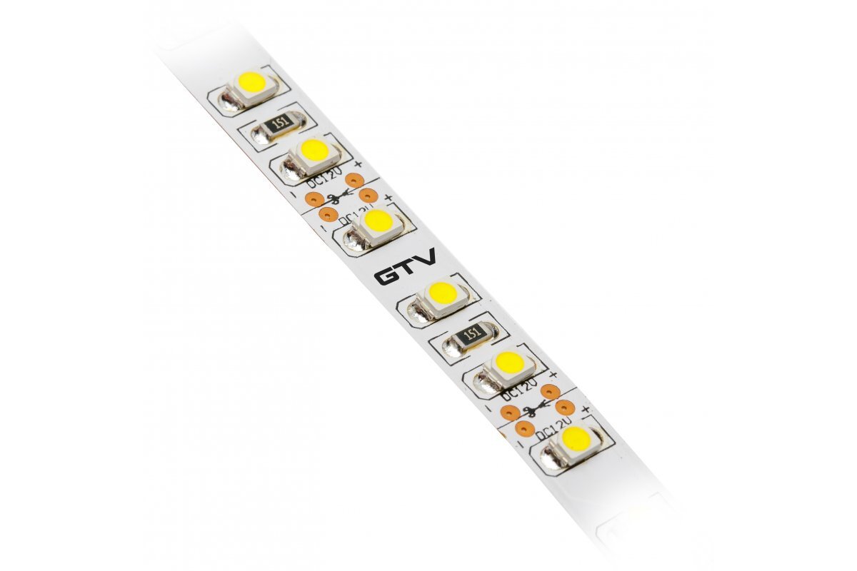 Світлодіодна стрічка 2835, DC12В, 600LED/5м, 7.3 Вт/м, 500 лм/м, 3200К, IP65, рулон 5 м