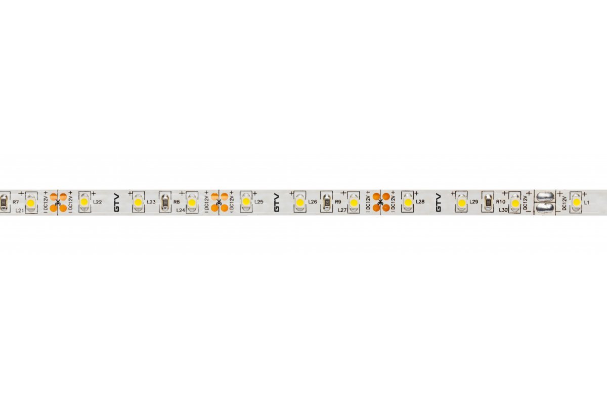 Світлодіодна стрічка 2835, DC12В, 300LED/5м, 3.7 Вт/м, 390 лм/м, 3200К, IP20, рулон 5 м