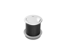 Меблева розетка CHARGER MINI 60mm, 1x розетка Schuko, 1xUSB-C, кабель 1,9m, алюміній