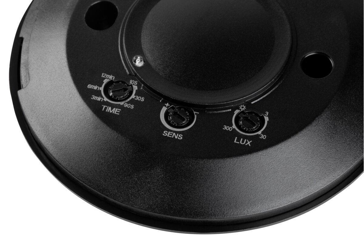 Мікрохвильовий датчик руху CM-3 MINI, максимум.2000W, AC220-240V, кут 360°, дальність 8м, чорний