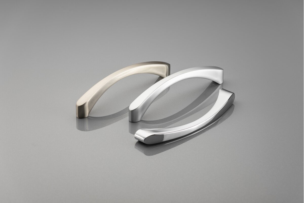 Тримач з цинкового сплаву Shape art CLEO C=128мм inox – браширована сталь