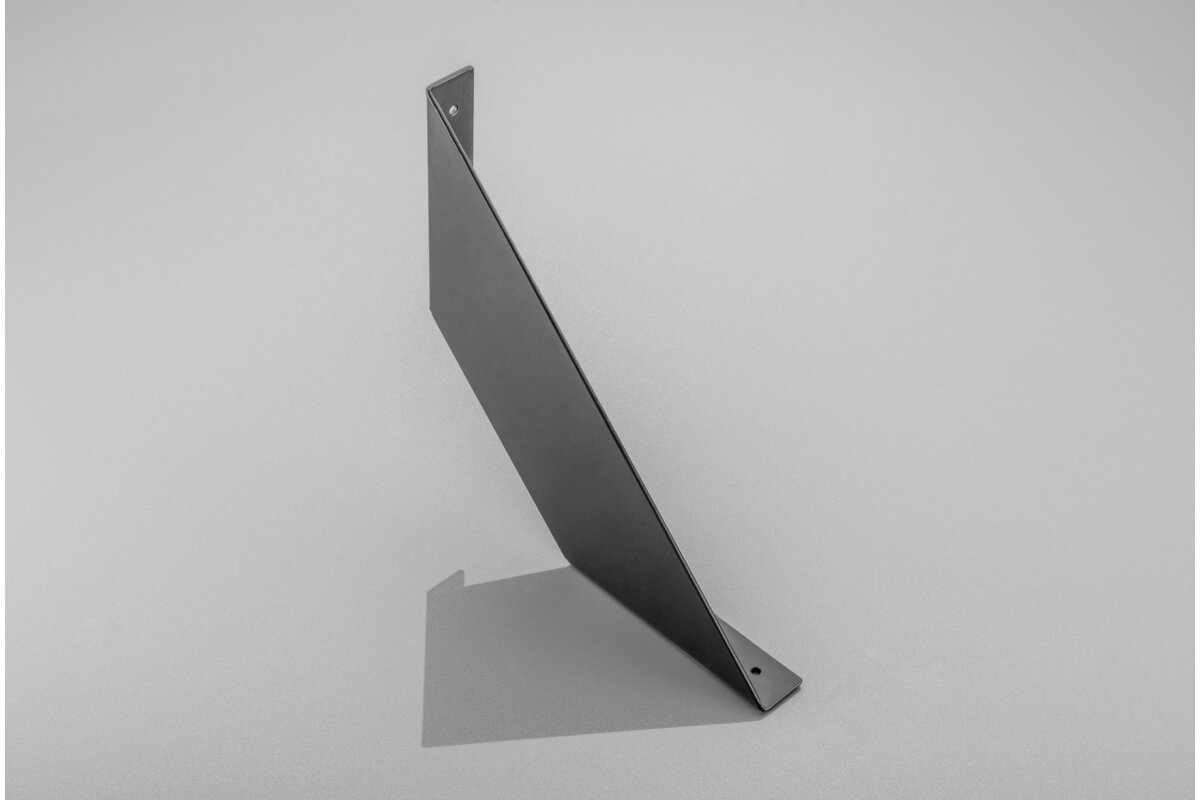Тримач для полиці FLAT, 20×20 cm, чорний мат