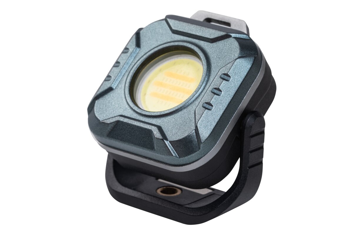 LED кишеньковий ліхтарик, 6W, COB, 500lm, CCT, LiPoly 1200mAh, USB-C, IP44, 25-50-100-Flash-Red