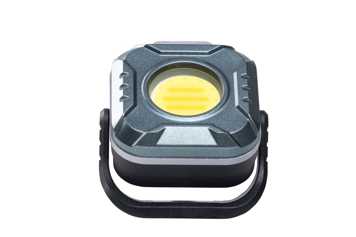 LED кишеньковий ліхтарик, 6W, COB, 500lm, CCT, LiPoly 1200mAh, USB-C, IP44, 25-50-100-Flash-Red