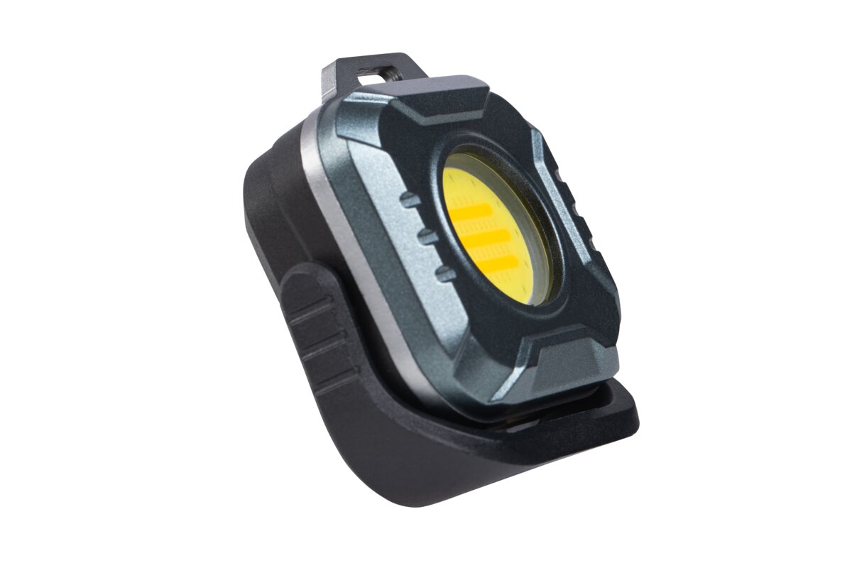 LED кишеньковий ліхтарик, 6W, COB, 500lm, CCT, LiPoly 1200mAh, USB-C, IP44, 25-50-100-Flash-Red