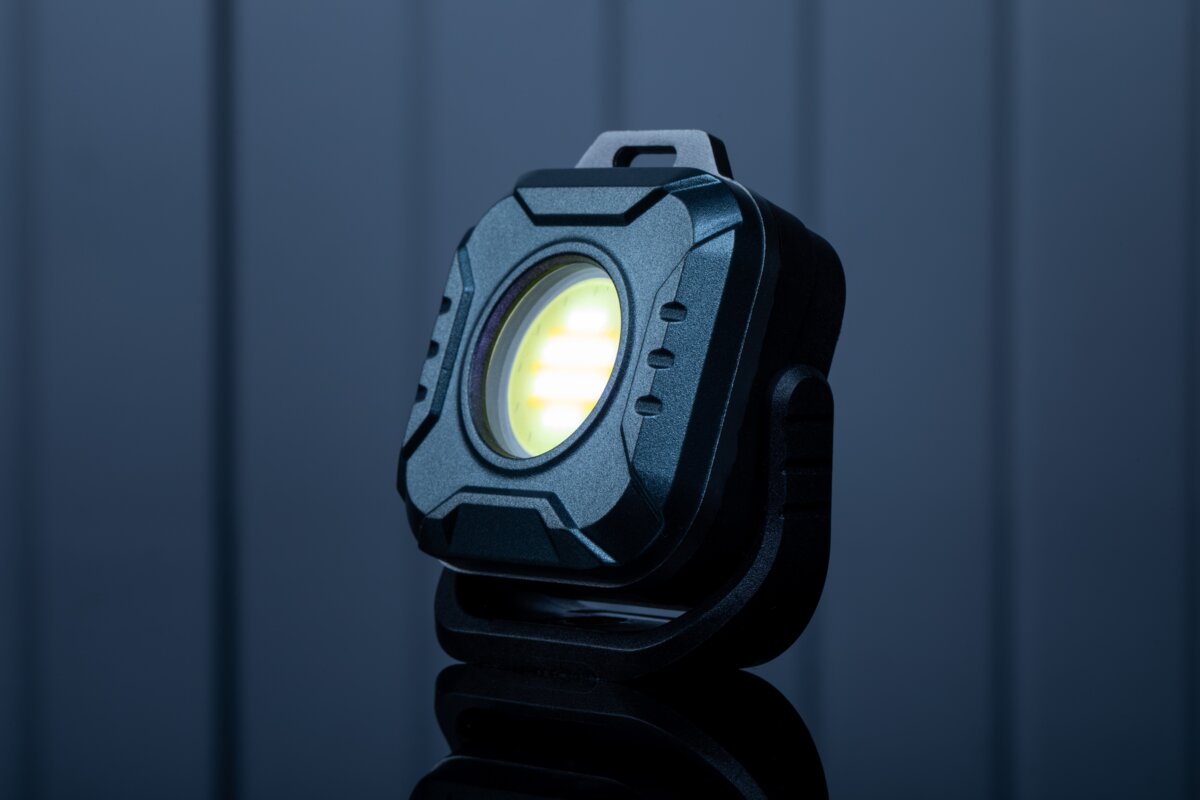 LED кишеньковий ліхтарик, 6W, COB, 500lm, CCT, LiPoly 1200mAh, USB-C, IP44, 25-50-100-Flash-Red